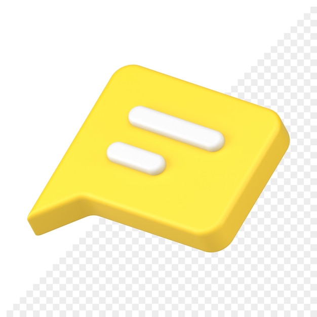 Icono de comentario 3d