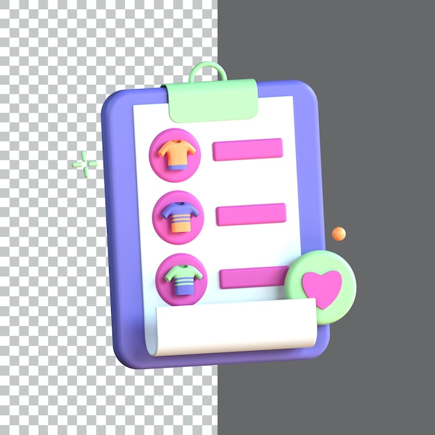 Icono de comercio electrónico 3D renderizar diseño de activos Ilustración de icono 3D