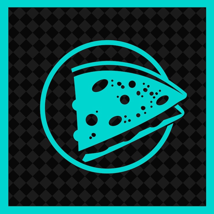 PSD icono de comida quesadilla con media o harina entera o maíz a plano ilustración diseño vectorial de alimentos