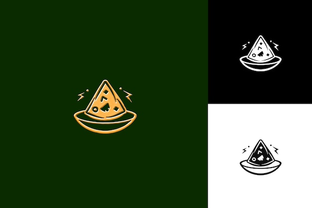 Icono de comida de samosa con un pastel triangular frito o horneado Tha Ilustración plana Diseño vectorial de alimentos