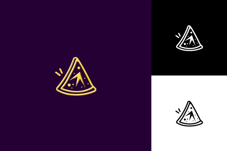 PSD icono de comida de samosa con un pastel triangular frito o horneado tha ilustración plana diseño vectorial de alimentos