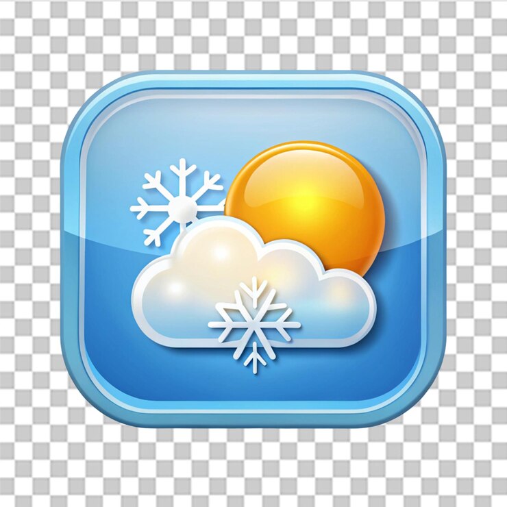 PSD icono de condiciones climáticas de primera calidad aislado sobre un fondo transparente