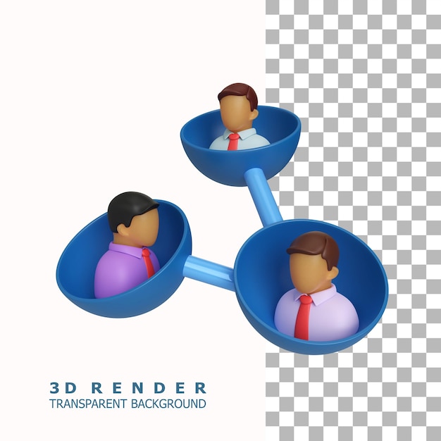 Icono de conexión 3D