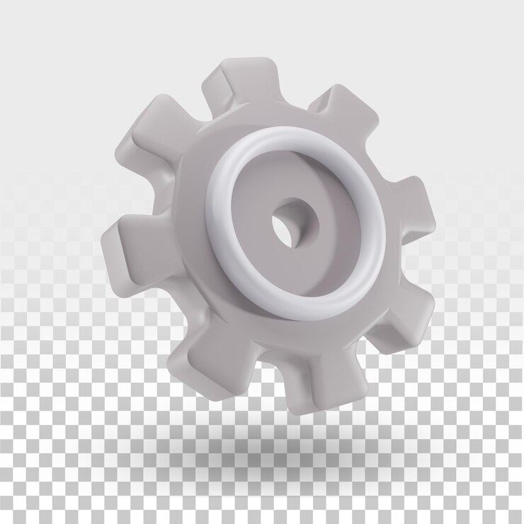 PSD icono de configuración render 3d