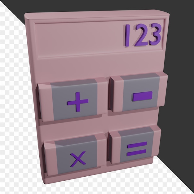 PSD icono de contabilidad 3d