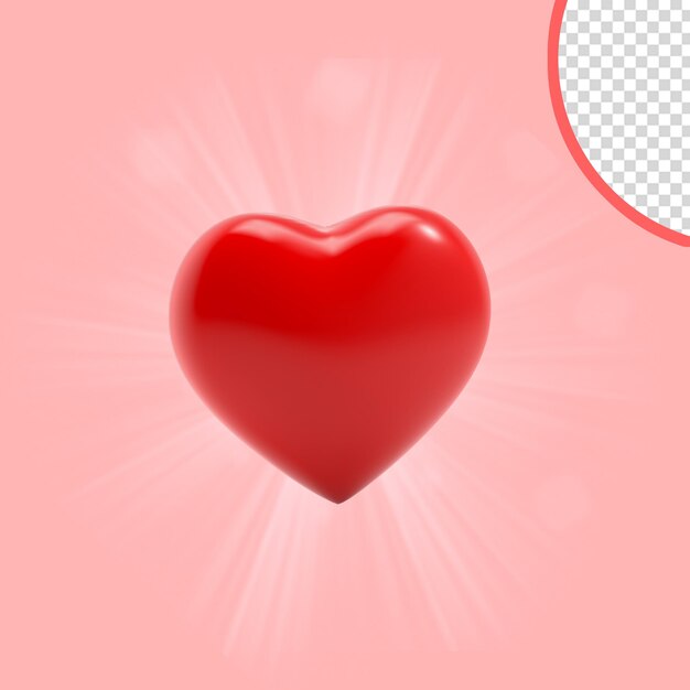 El icono del corazón de las redes sociales aislado