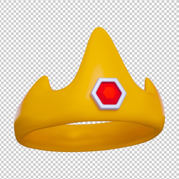 Icono de corona 3d