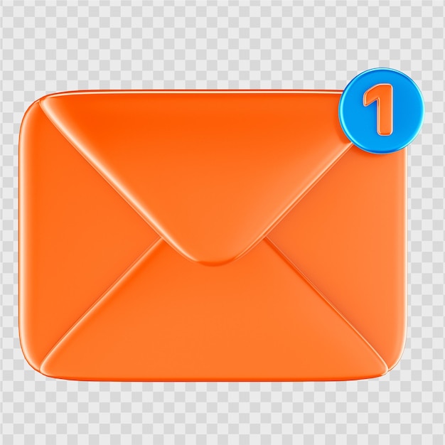 Icono de correo electrónico 3d