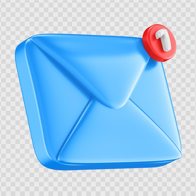 Icono de correo electrónico 3d