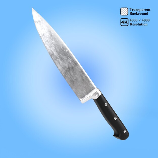 Icono de cuchillo 3d