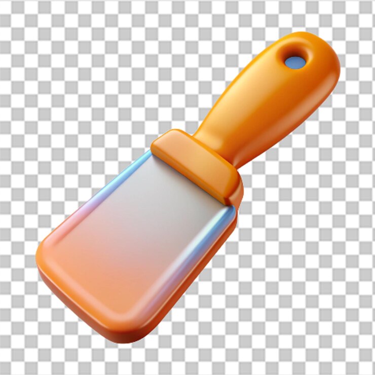PSD icono de cuchillo de cerámica brillante 3d para pintar y reparar