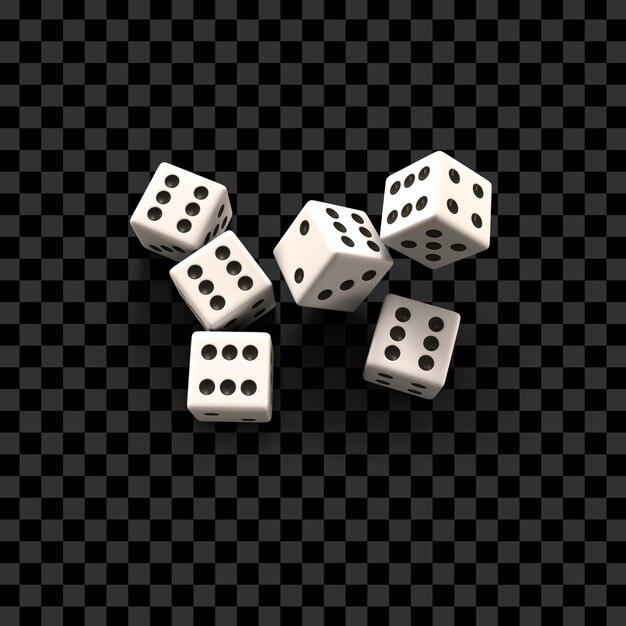 PSD el icono de los dados de casino 3d