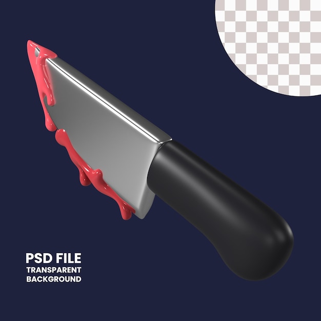 Ícono de ilustração 3D de faca