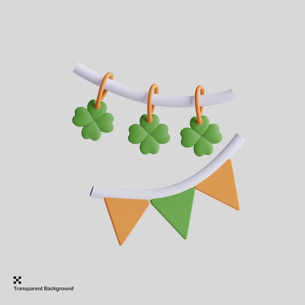 icono de decoración de san patricio 3d