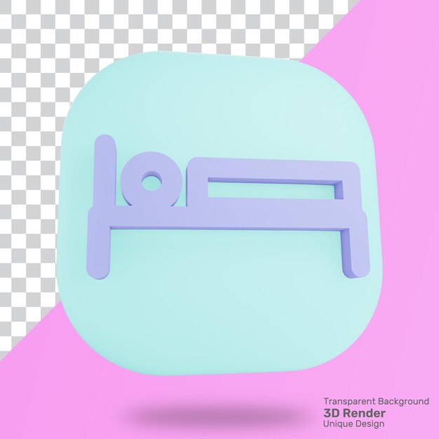 Icono de descanso de renderizado 3d premium psd