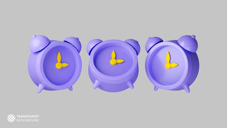 PSD icono de despertador 3d aislado