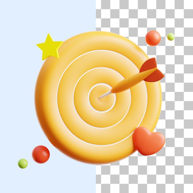 Icono de destino 3d