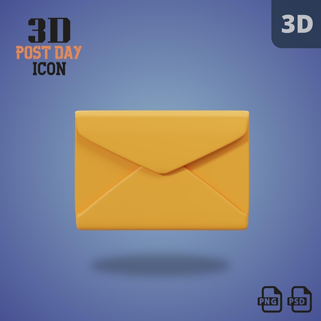 Icono del día de publicación 3D
