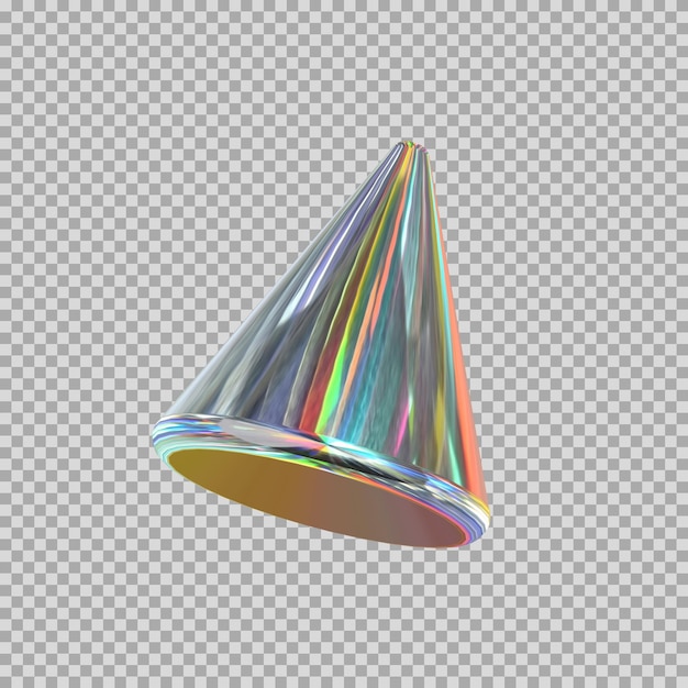 Icono de diamante dinámico de cono 3d