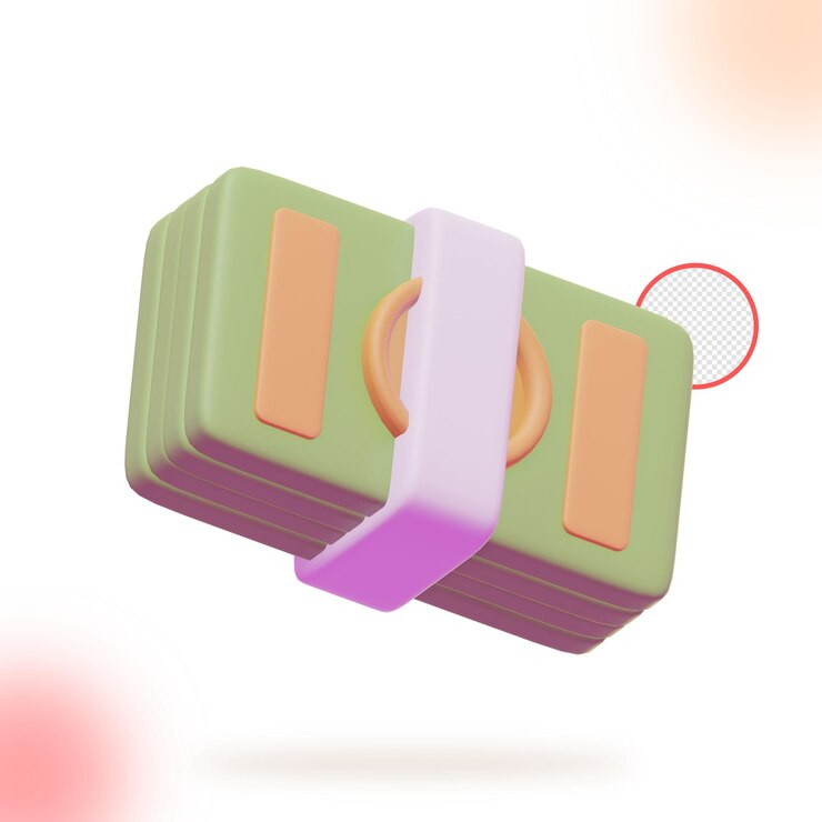 PSD icono de dinero 3d