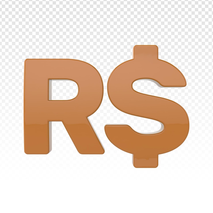 PSD icono dinero brasil 3d