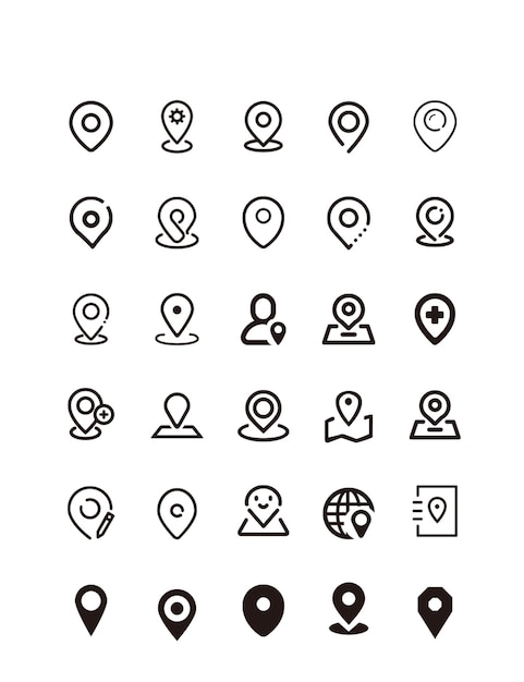 PSD icono de dirección de aplanamiento vectorial simplificado