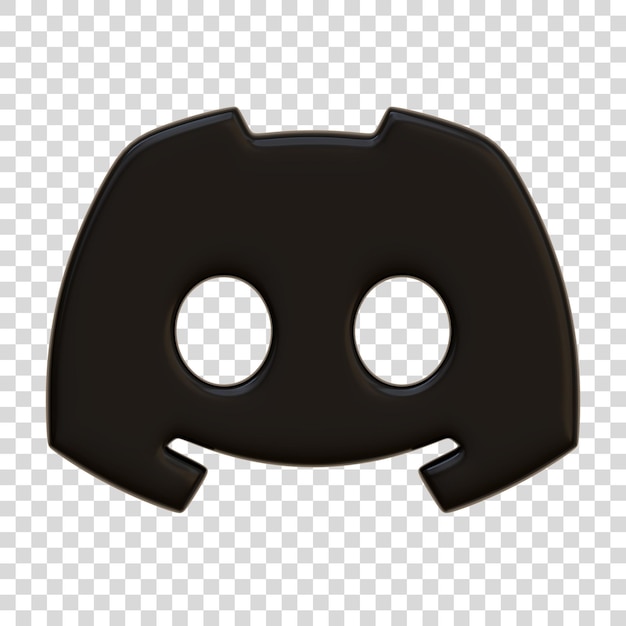Icono de discordia aislado sobre fondo blanco Botón de aplicación de redes sociales signo y símbolo del logotipo Vista frontal