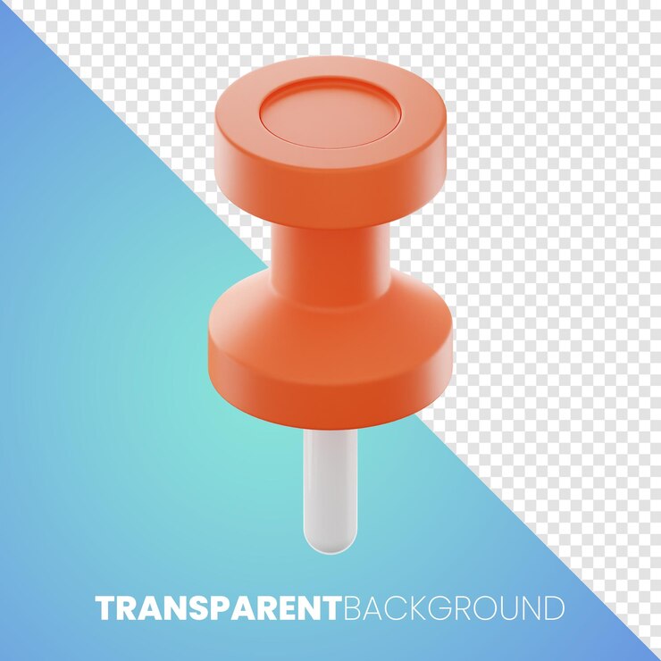 PSD icono de diseño de interfaz de usuario pin premium representación 3d sobre fondo aislado