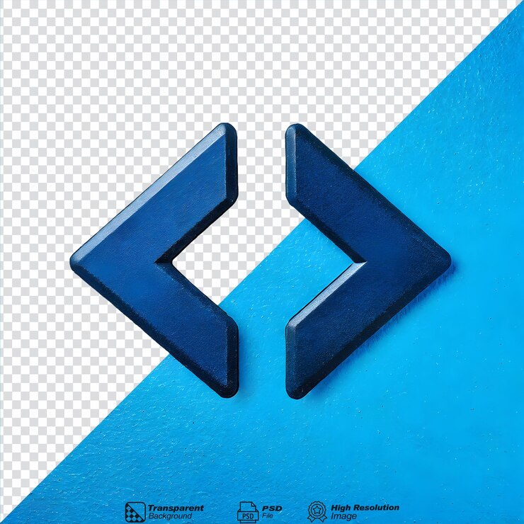 PSD icono de doble flecha de desplazamiento símbolo aislado en fondo transparente