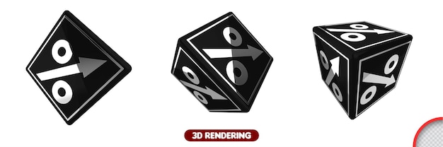 PSD icono de dólar renderizado 3d