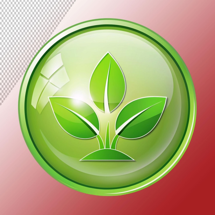 PSD icono de eco vectorial aislado en un fondo transparente