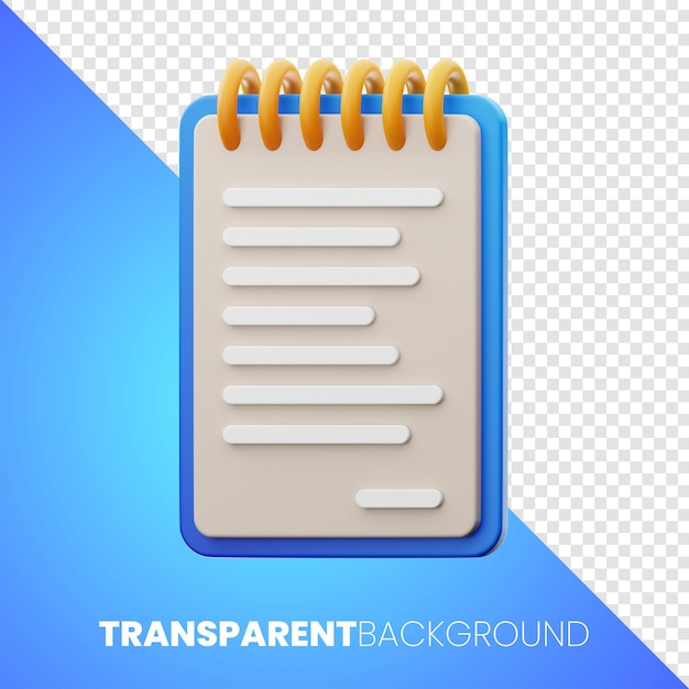 icono de educación escolar premium representación 3d fondo transparente PNG