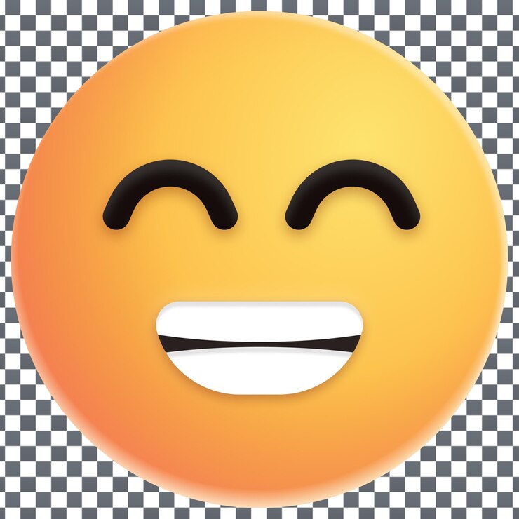 PSD icono de emoji psd 3d en fondo aislado y transparente