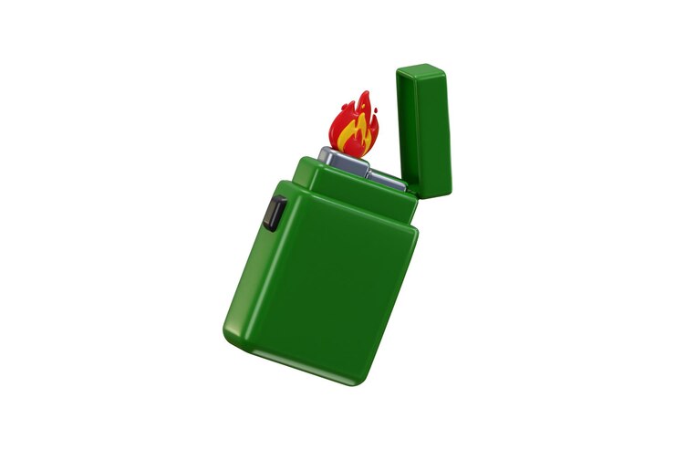 PSD el icono del encendedor de acampada 3d representa el concepto de la fogata de vacaciones de vacaciones del icono de la ilustración vectorial