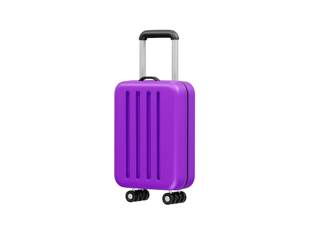 Icono de equipaje de viaje ilustración 3D