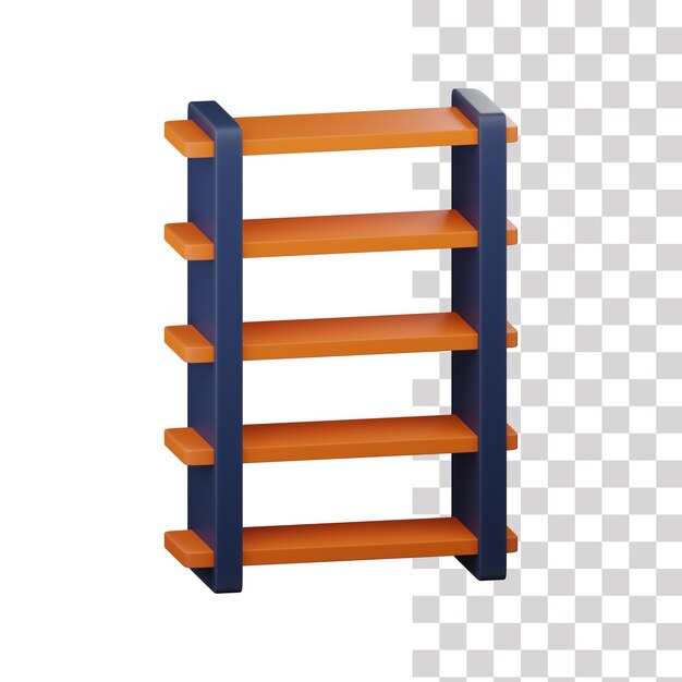 Icono de escalera 3d