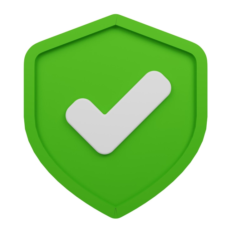 PSD icono de escudo 3d aislado en el fondo transparente