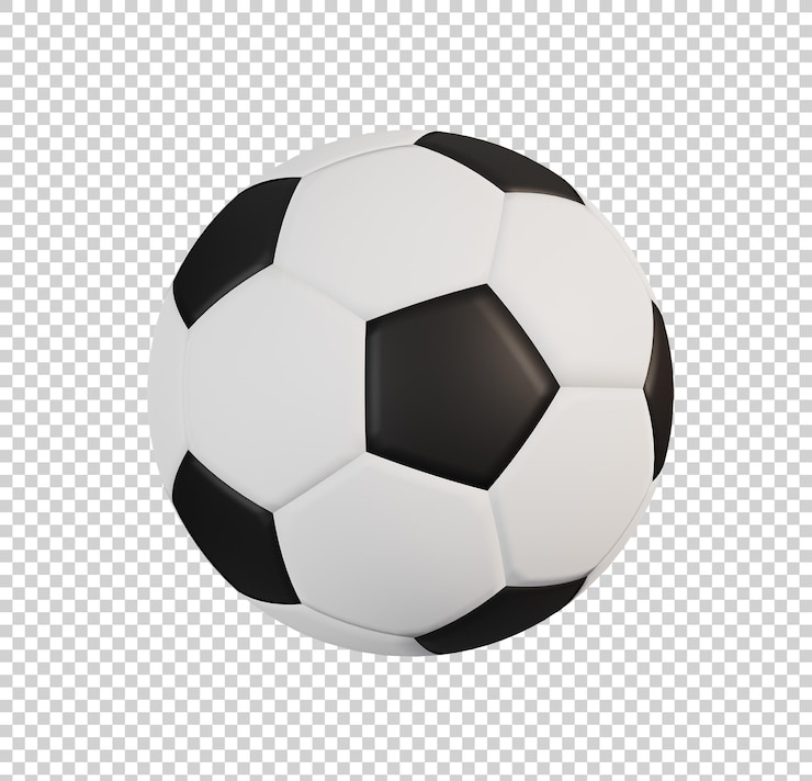 Icono de la escuela concepto balón de fútbol fútbol aislado 3d renderizar ilustración