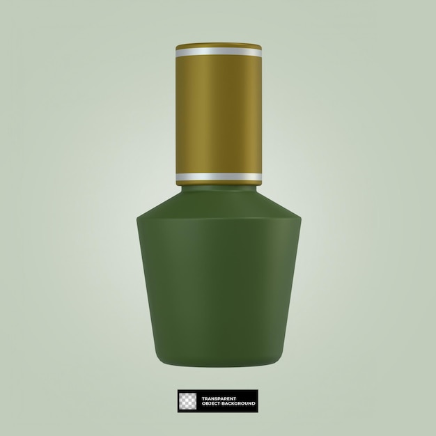 icono de esmalte de uñas cosmético 3d