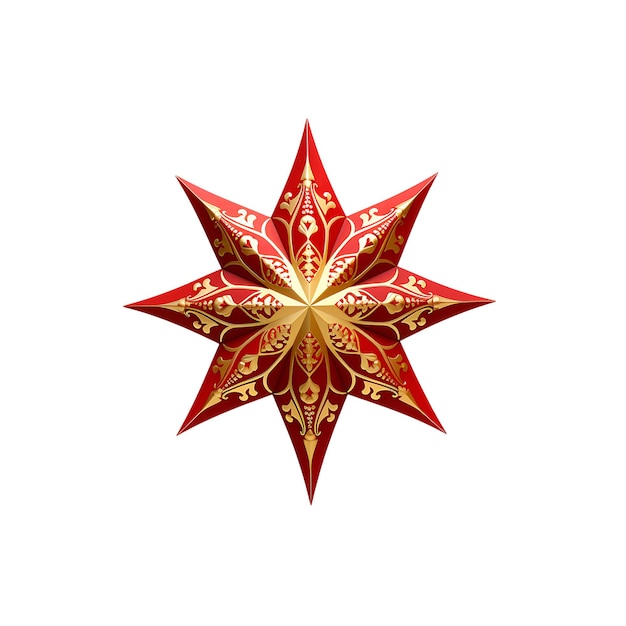 Icono de estrella decorada