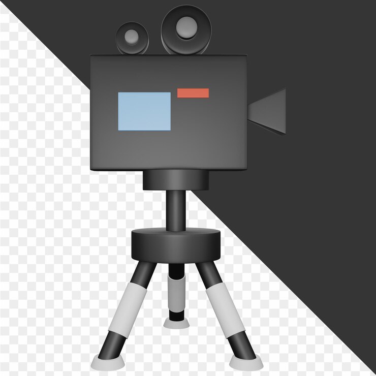 PSD icono de estudio fotográfico 3d