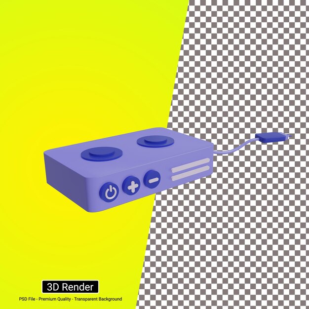 PSD icono de estufa eléctrica modelo 3d