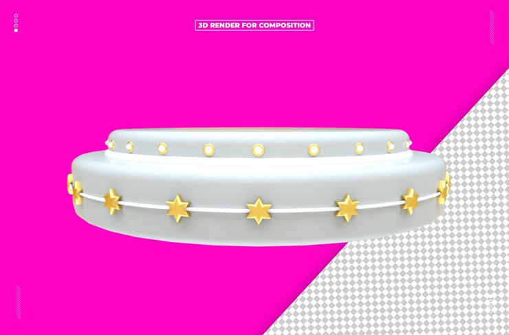 PSD icono de la etapa del objeto renderizado en 3d