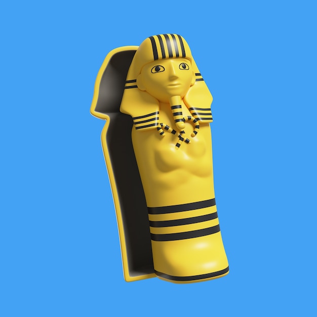 El ícono del faraón de egipto