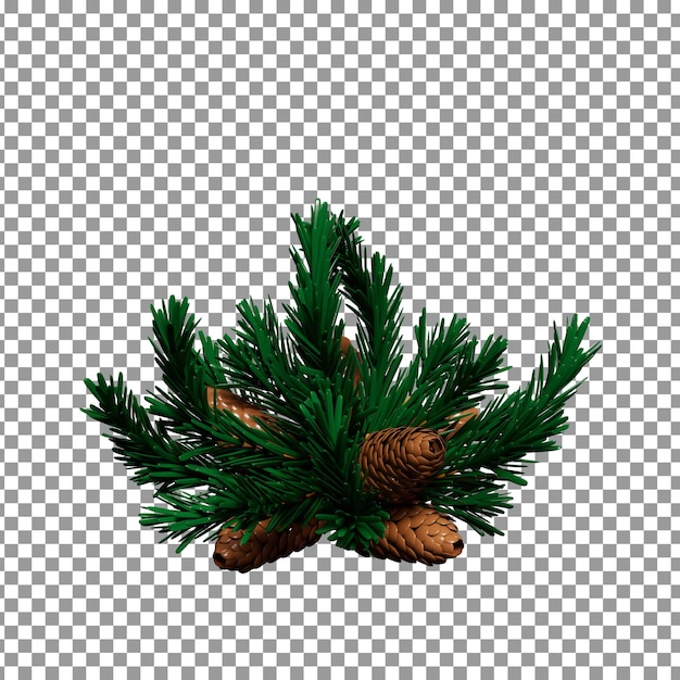 Icono de Feliz Navidad en PSD 3D en fondo aislado y transparente
