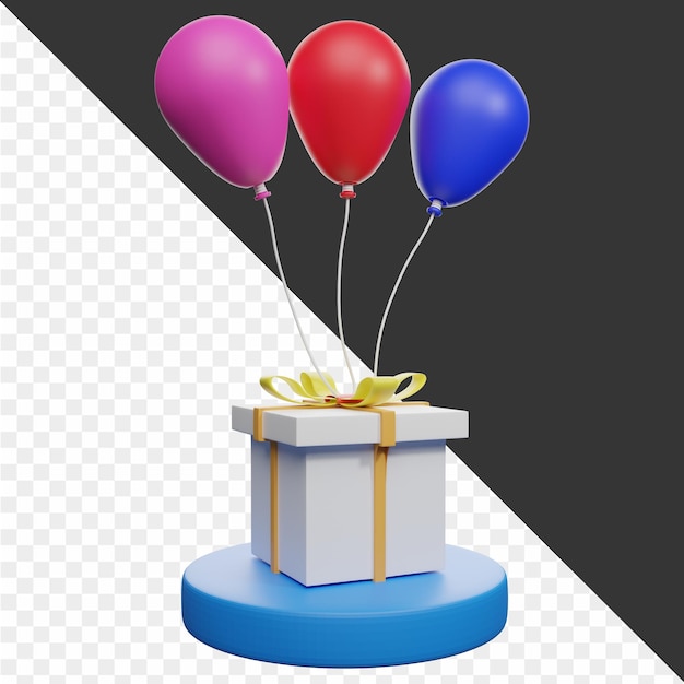 PSD icono de fiesta 3d