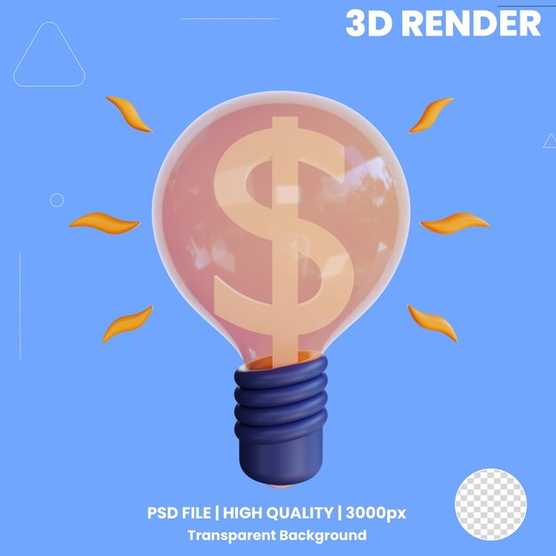 PSD icono financiero 3d