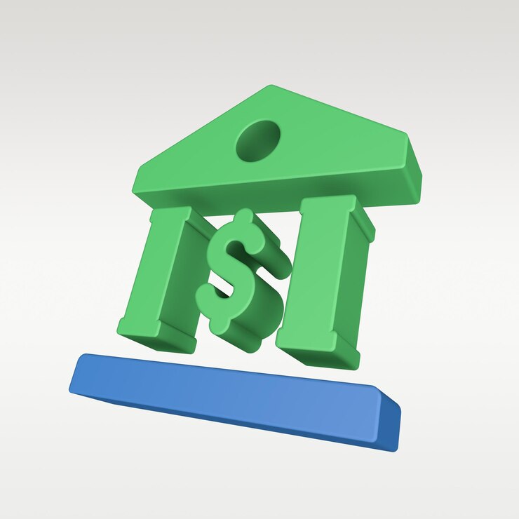 PSD icono de finanzas de procesamiento 3d