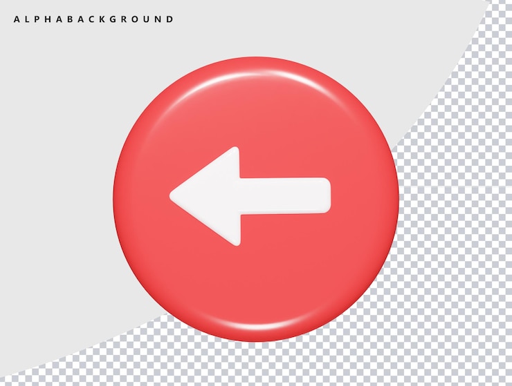 PSD icono de flecha ilustración 3d