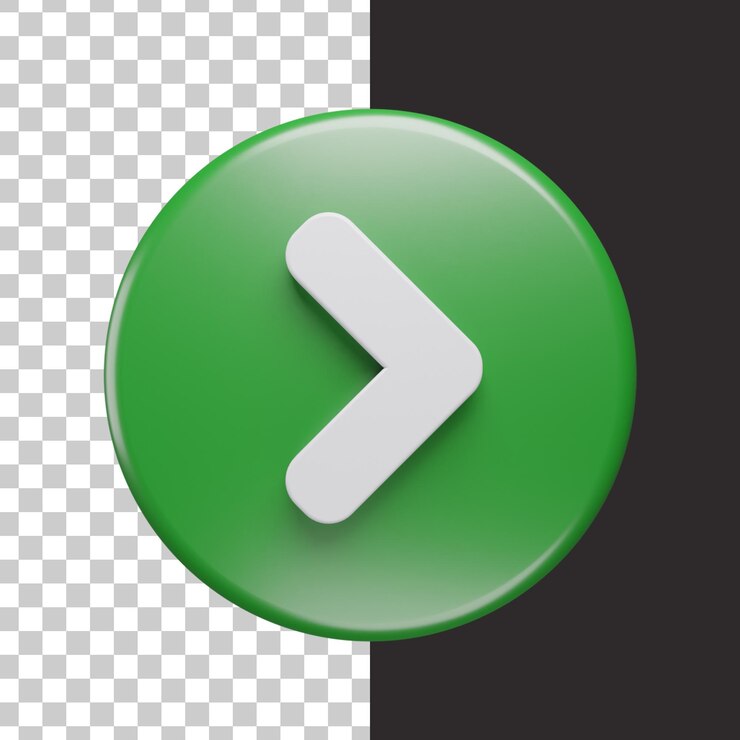 PSD icono de flecha en renderizado 3d